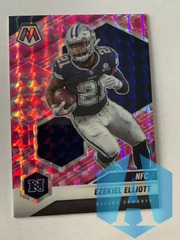 2021 Panini Mosaic Ezekiel Elliott #215 NFC Pink Camo Prizm  Dallas Cowboys